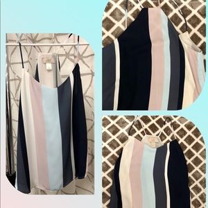 LOFT striped pastel cami